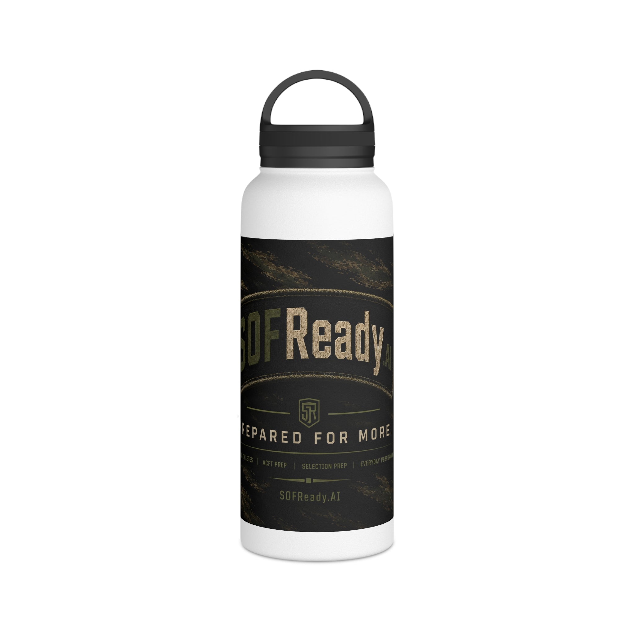 SOFReady Stainless Steel Water Bottle, Handle Lid