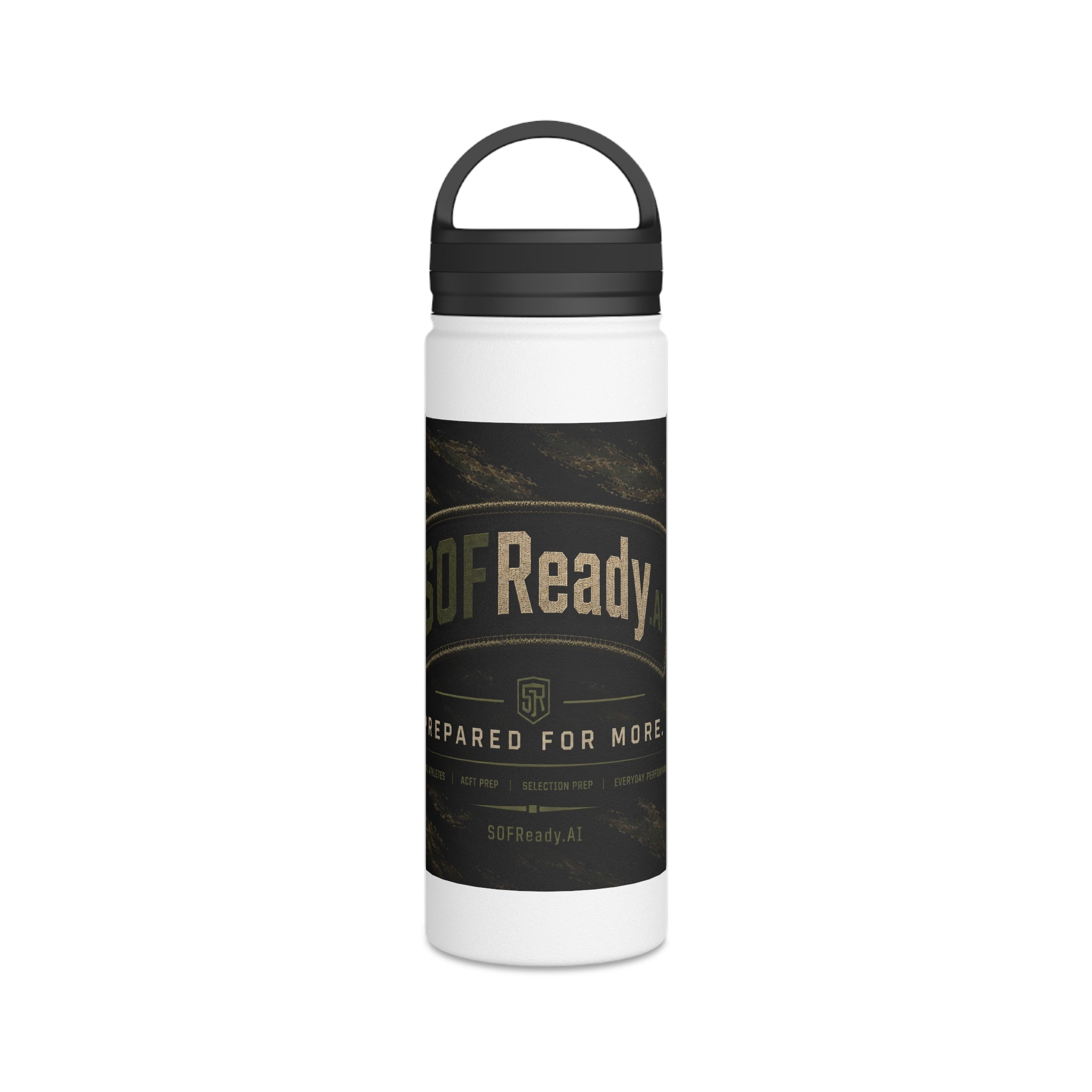 SOFReady Stainless Steel Water Bottle, Handle Lid